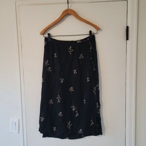 Putumayo Floral Maxi Skirt Black Size Small